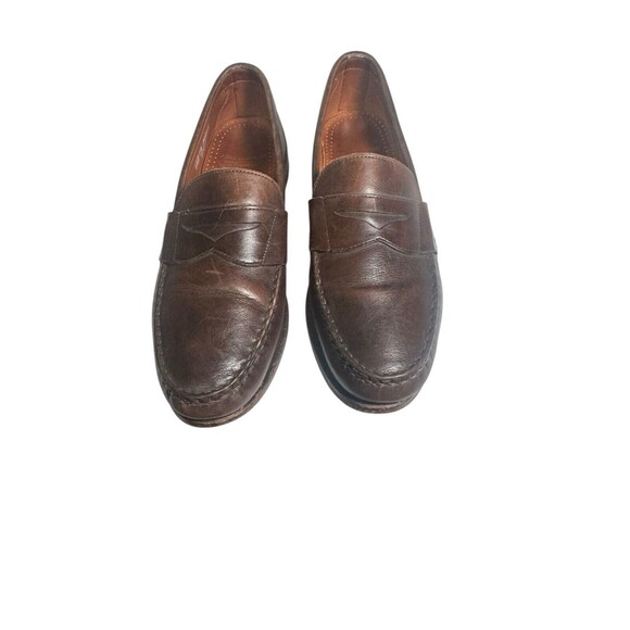 Allen Edmonds Cavanaugh Leather Penny Loafers Men’s Size 11 B Coffee Brown 50023 main image 6